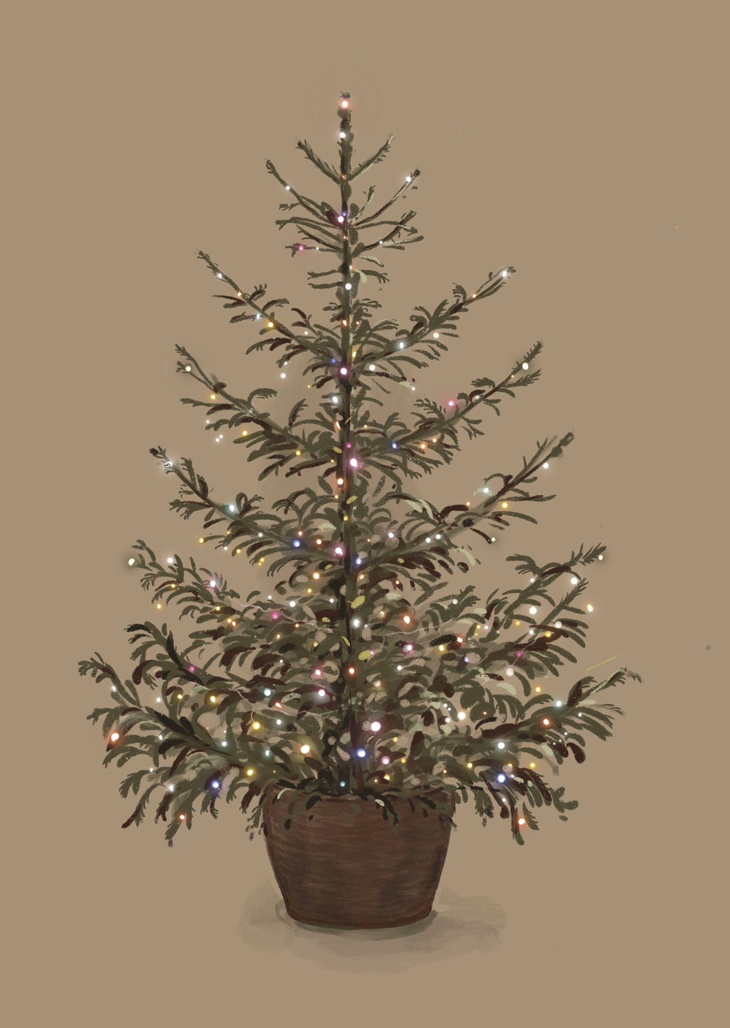 Christmas tree color lights