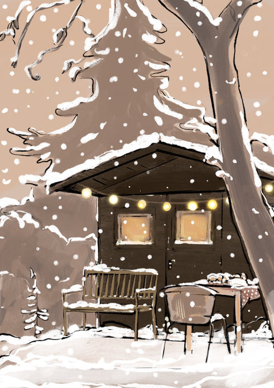 Winter Snow cottage